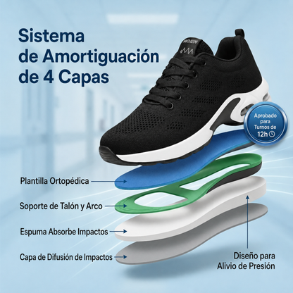 ALIVA™ Pro — Zapato de 12 horas para aliviar el dolor de pies, rodillas y espalda